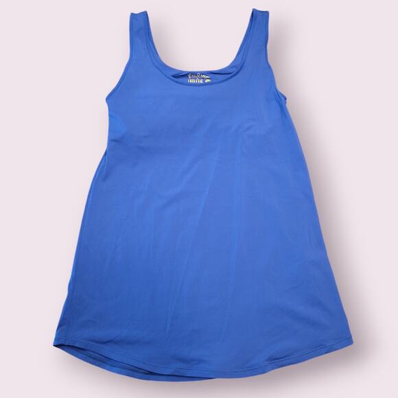 Lilly Pulitzer Luxletic Westley Active Tank – XXS Blue UPF 50+ EUC Preppy Chic - Picture 3 of 10